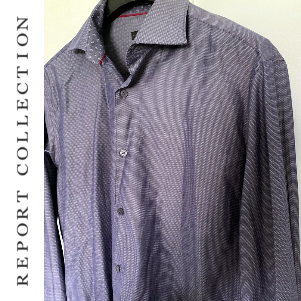 REPORT COLLECTION Blue w/ Small White Dots